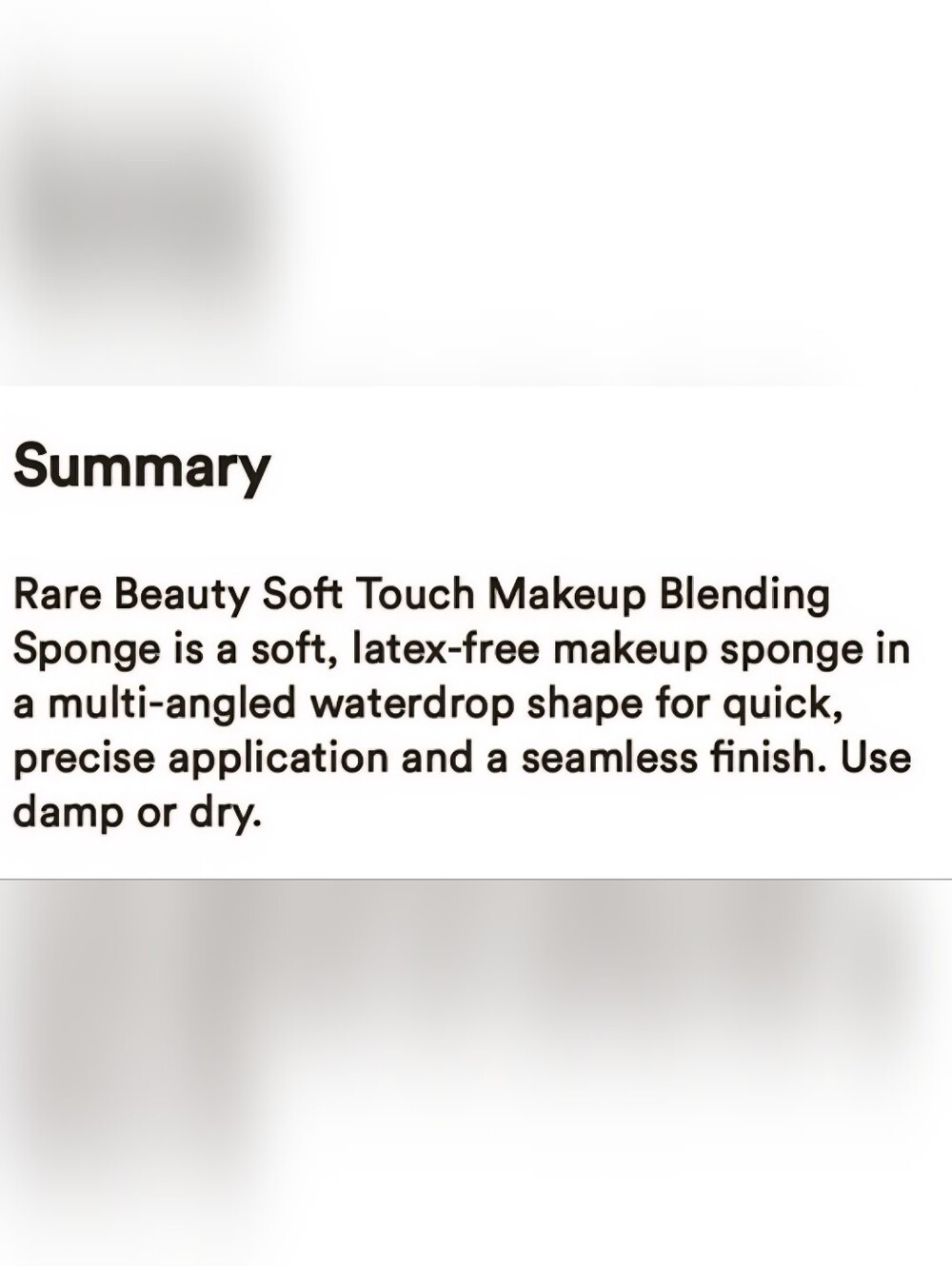 RARE BEAUTY SOFT TOUCH MAKEUP BLENDING SPONGE. - Picture 6 of 7